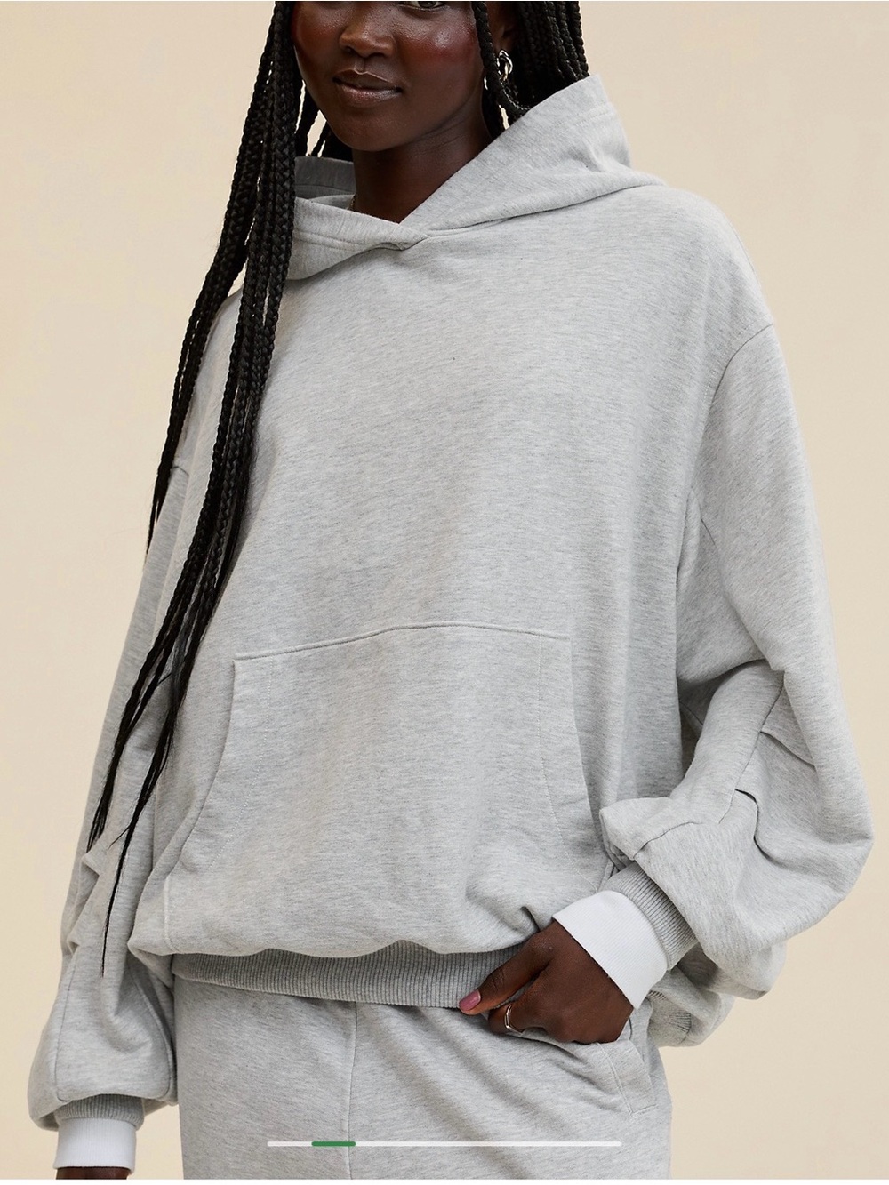 Aerie Jet Setter Hooded Sweatshirt - Light Heathered Gray